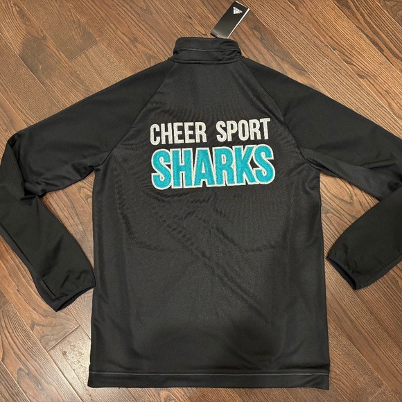 NEW w/ TAGS CHEER SPORT SHARKS Adidas Jacket - Picture 1 of 3